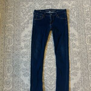 Citizens of Humanity dark wash skinny jean.